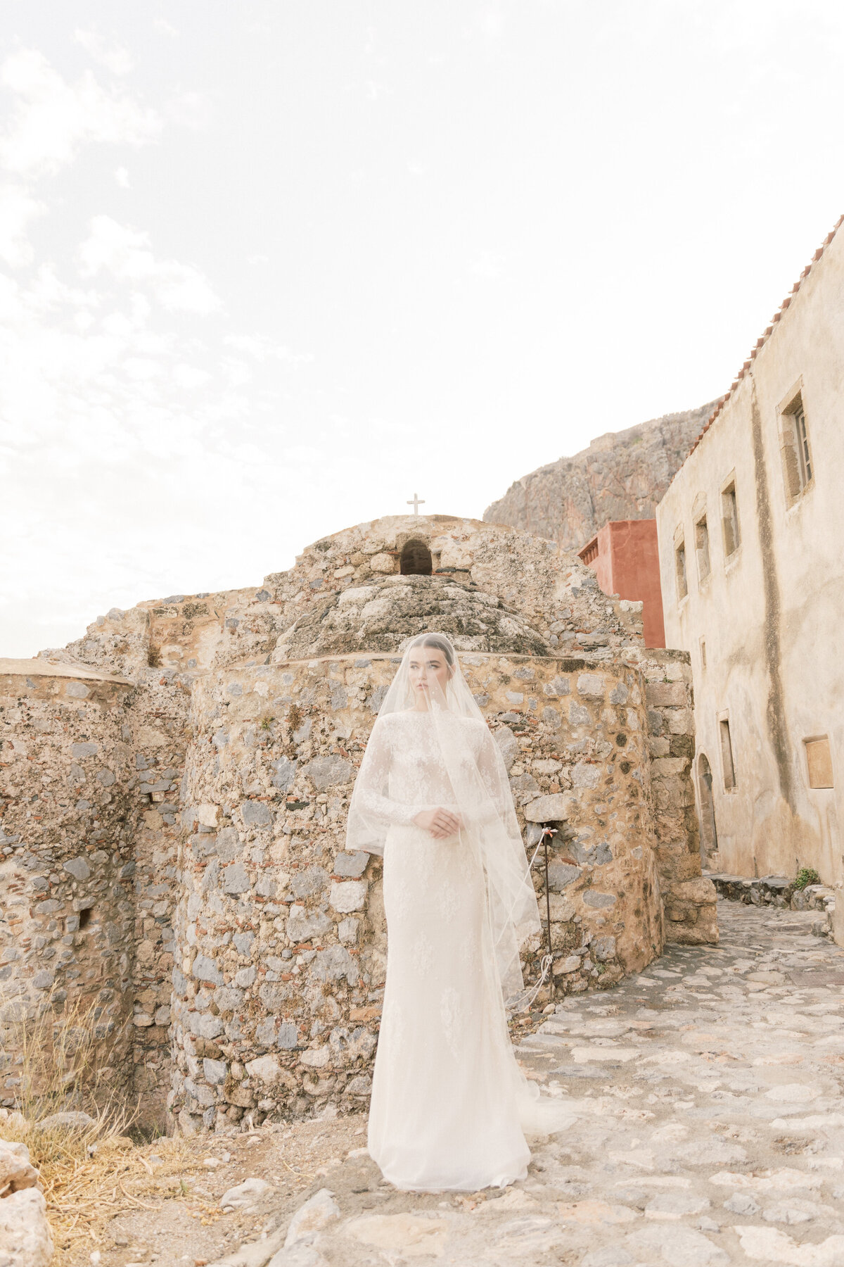 Bridal Portrait Editorial Photoshoot in Greece 9