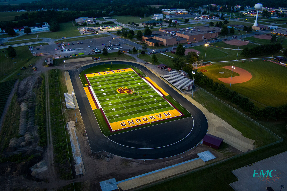 New construction of Clinton High School Stadim