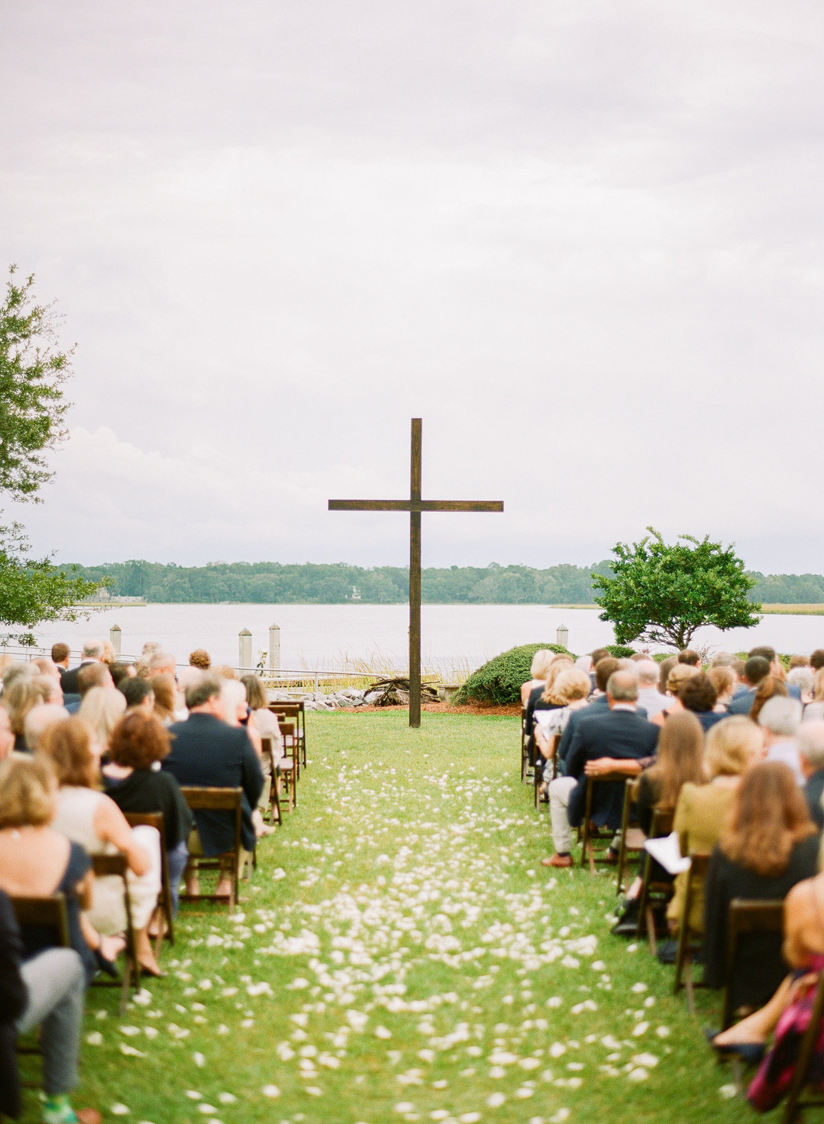 Charleston Wedding Ceremony with Mahogany Cross Waterfront Views