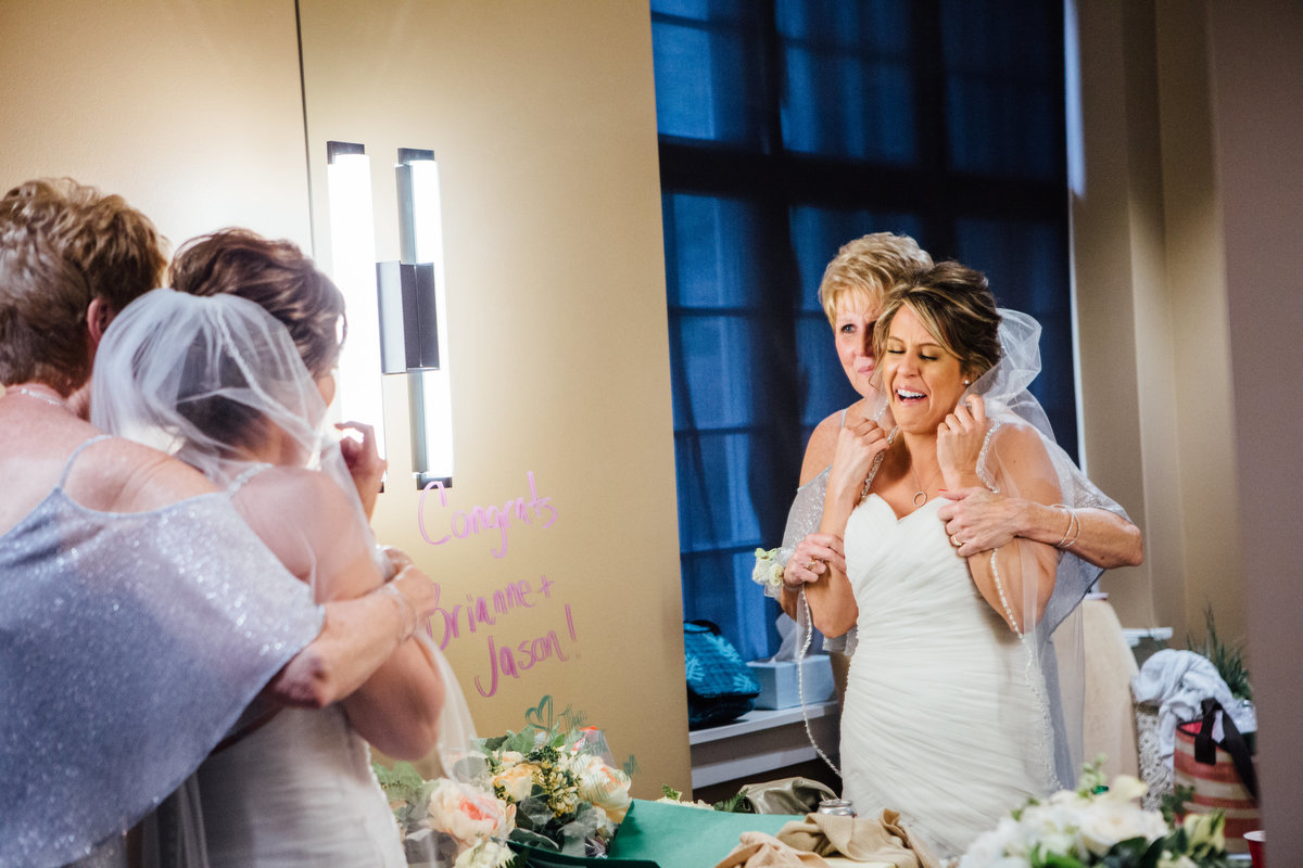 Mom with Bride crying