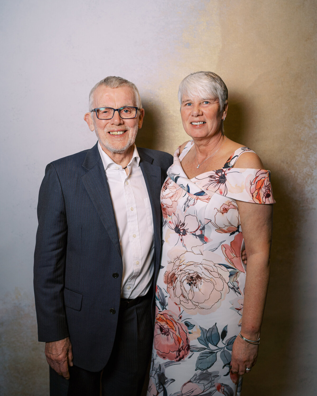 Wedding guests in wedding portrait studio wedding photobooth