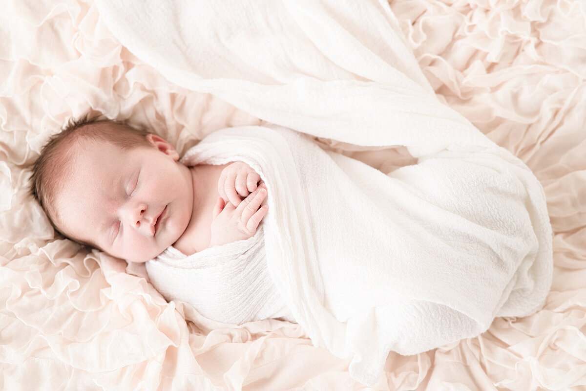 swaddled baby