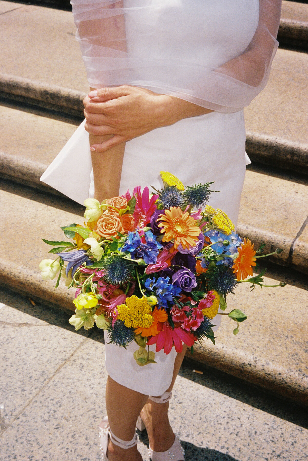 bride with bouquet