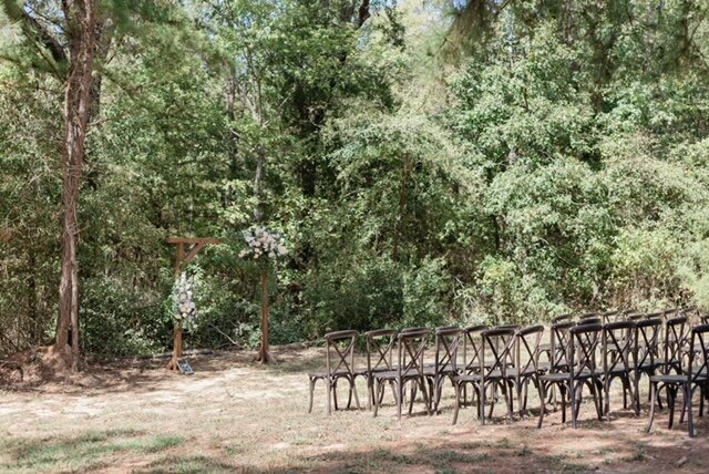 the rosewood venue outdoor rustic ceremony 