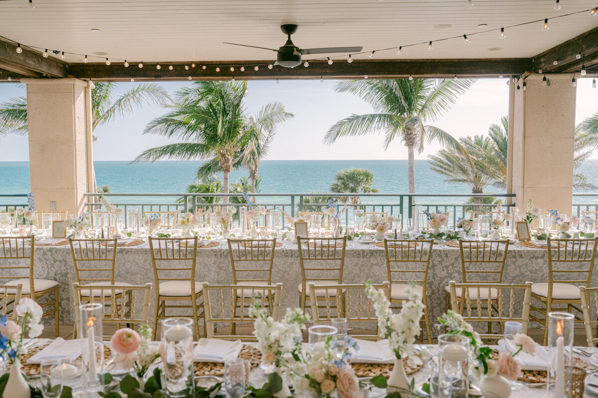 Beach view wedding
