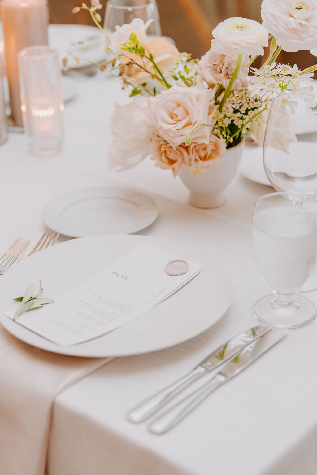 Classy and Tasteful Wedding Table Details - Cru and Co Events