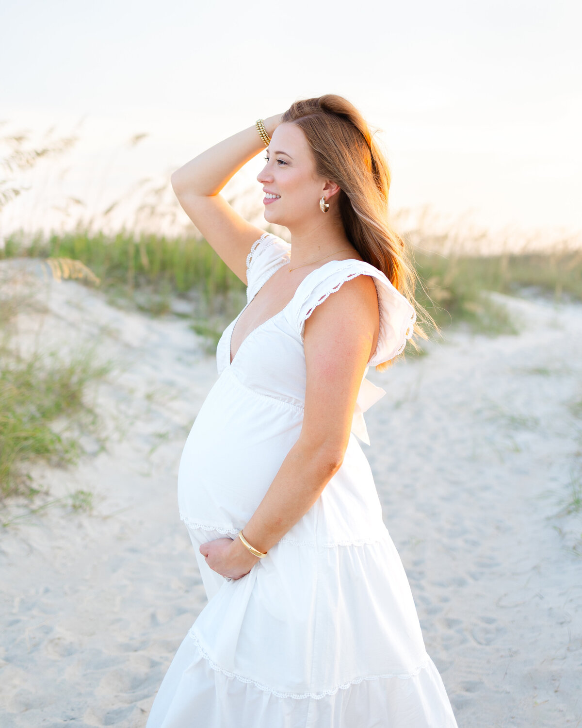 professional maternity photo shoot , taken by Emily DeLuke Photography in Wilmington North Carolina