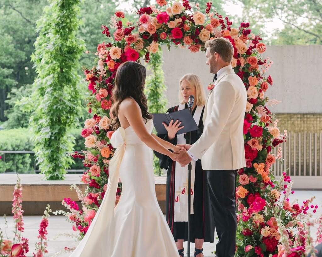 Carolyn and Rodney PInk Wedding at the Barnes Foundation7