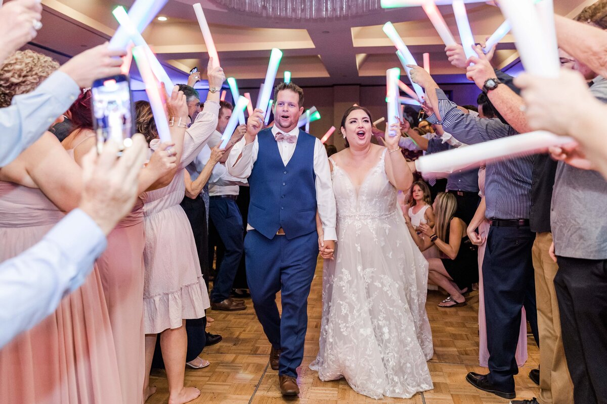 bride-and-groom-exit-glow-sticks