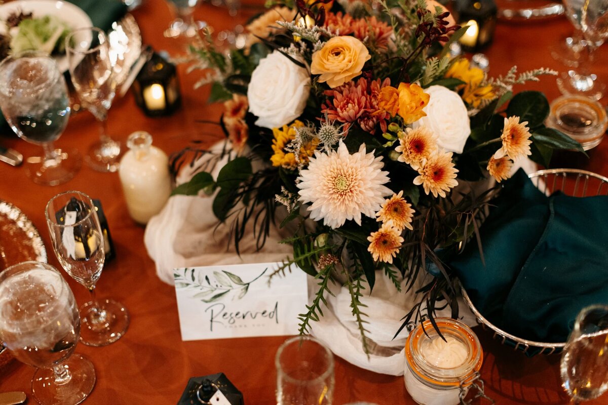 reception table