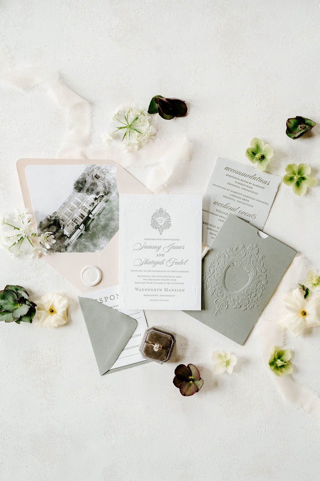 green-wedding-invitation-suite