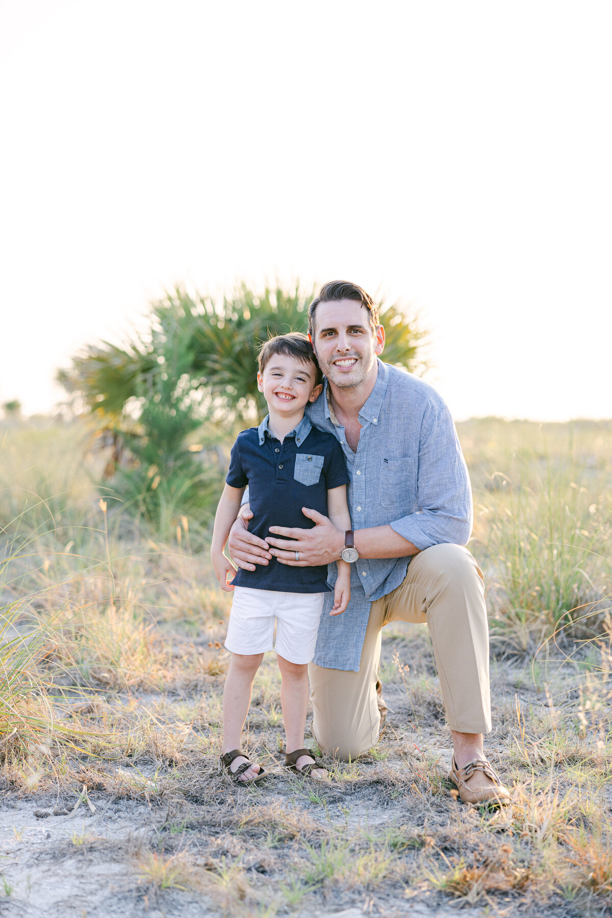 Lovely-son-with-dad-on-the-sandkey-beach