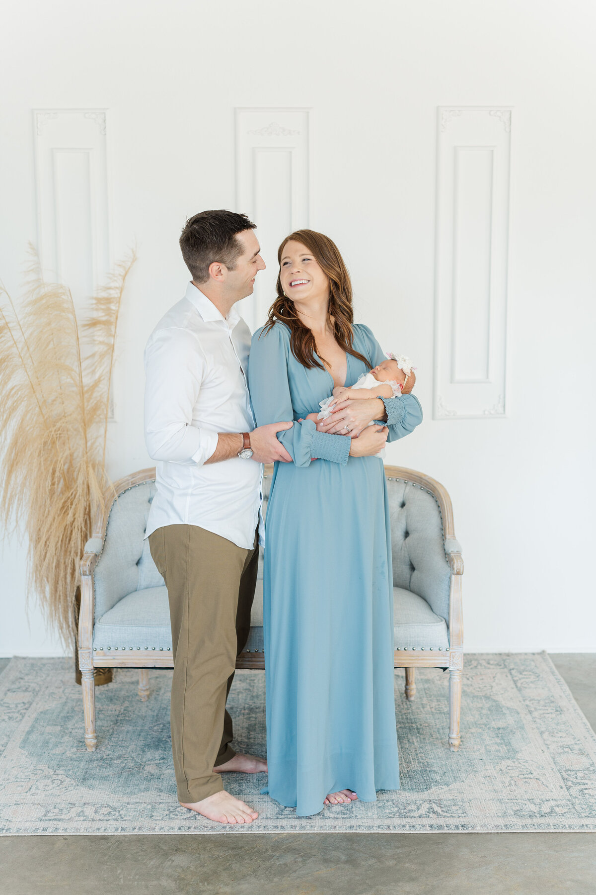 Natural Light Studio Newborn Baby Girl Light and Airy Timeless Client Closet Elena Spraguer Photography 0032