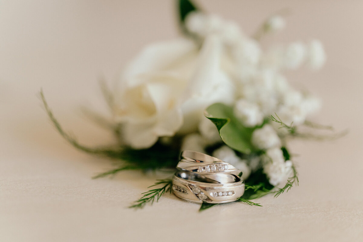 Silver wedding bands