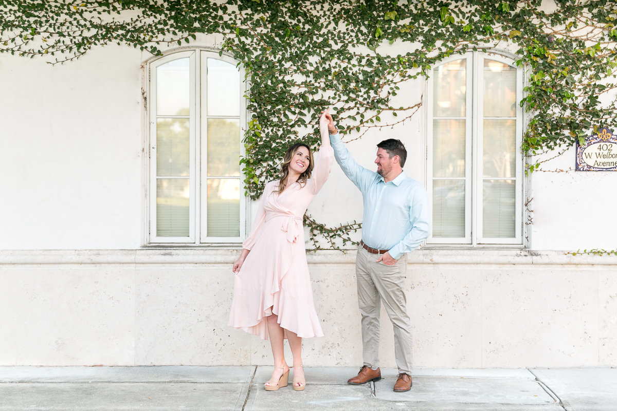 Rachel and Justin Winter Park Engagement session | Rollins College engagement_-10