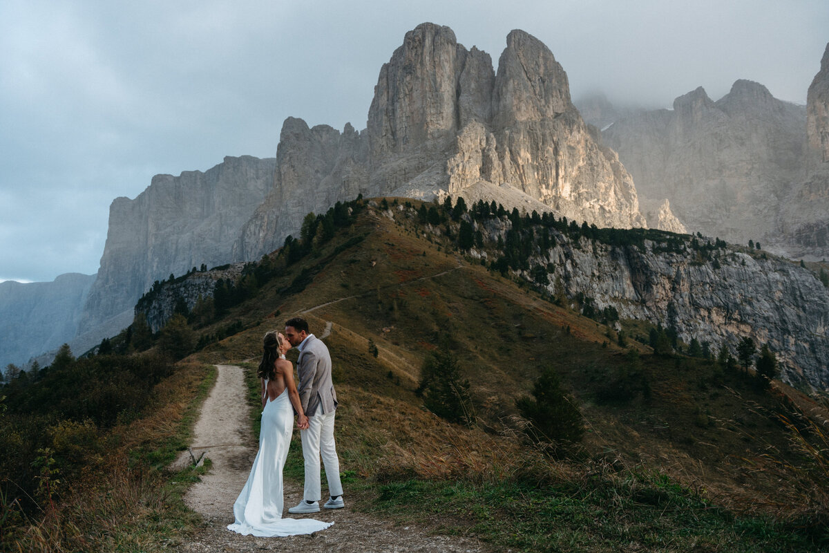 Passo Gardena Elopement -4
