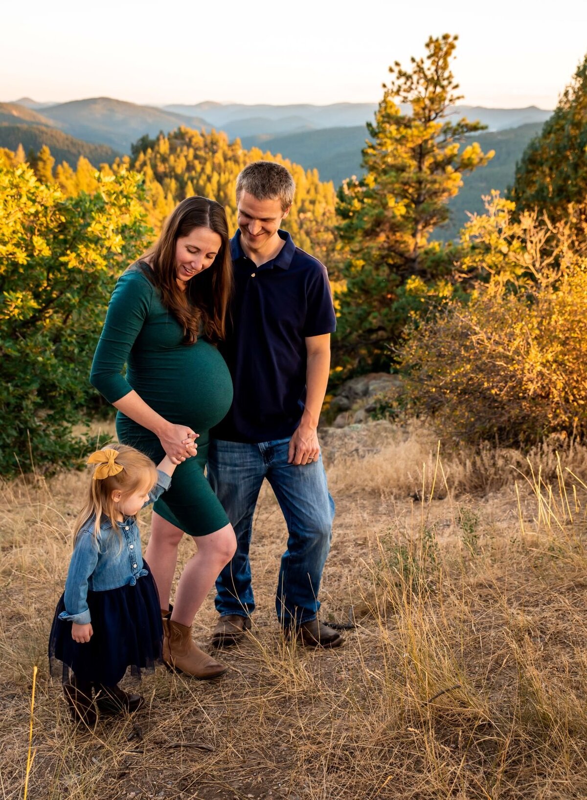 Family maternity pictures with toddler 2