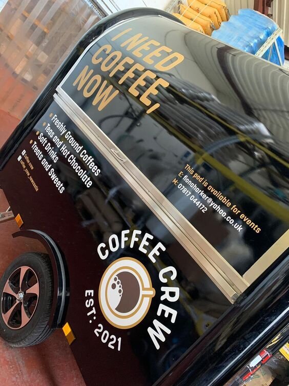 Vehicle Graphics for Coffee Van