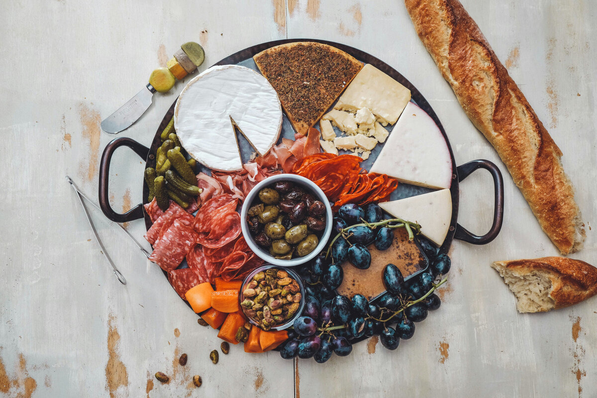 round charcuterie board