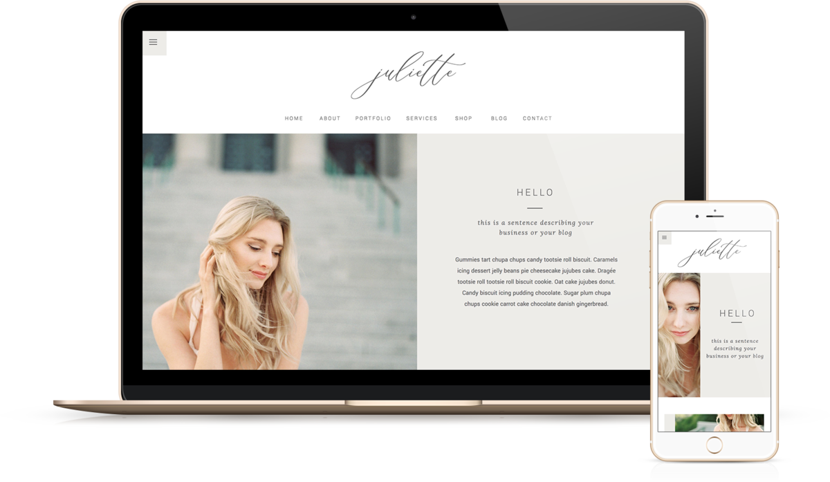 Simone | Showit Website Templates | Showit Websites by Heather Jones Creative