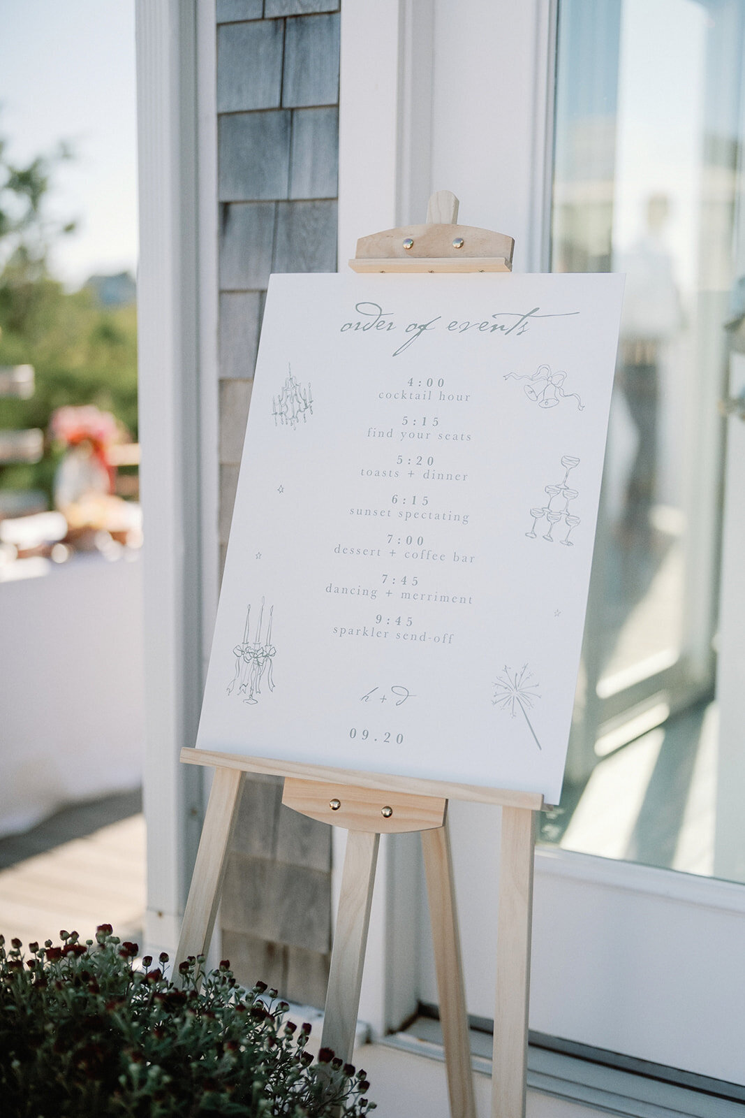 pamet-harbor-yacht-and-tennis-club-wedding-sign