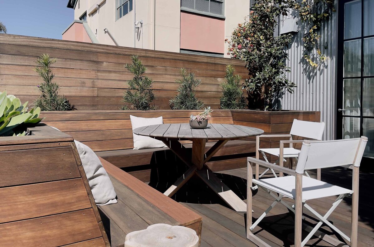 Newly renovated deck area