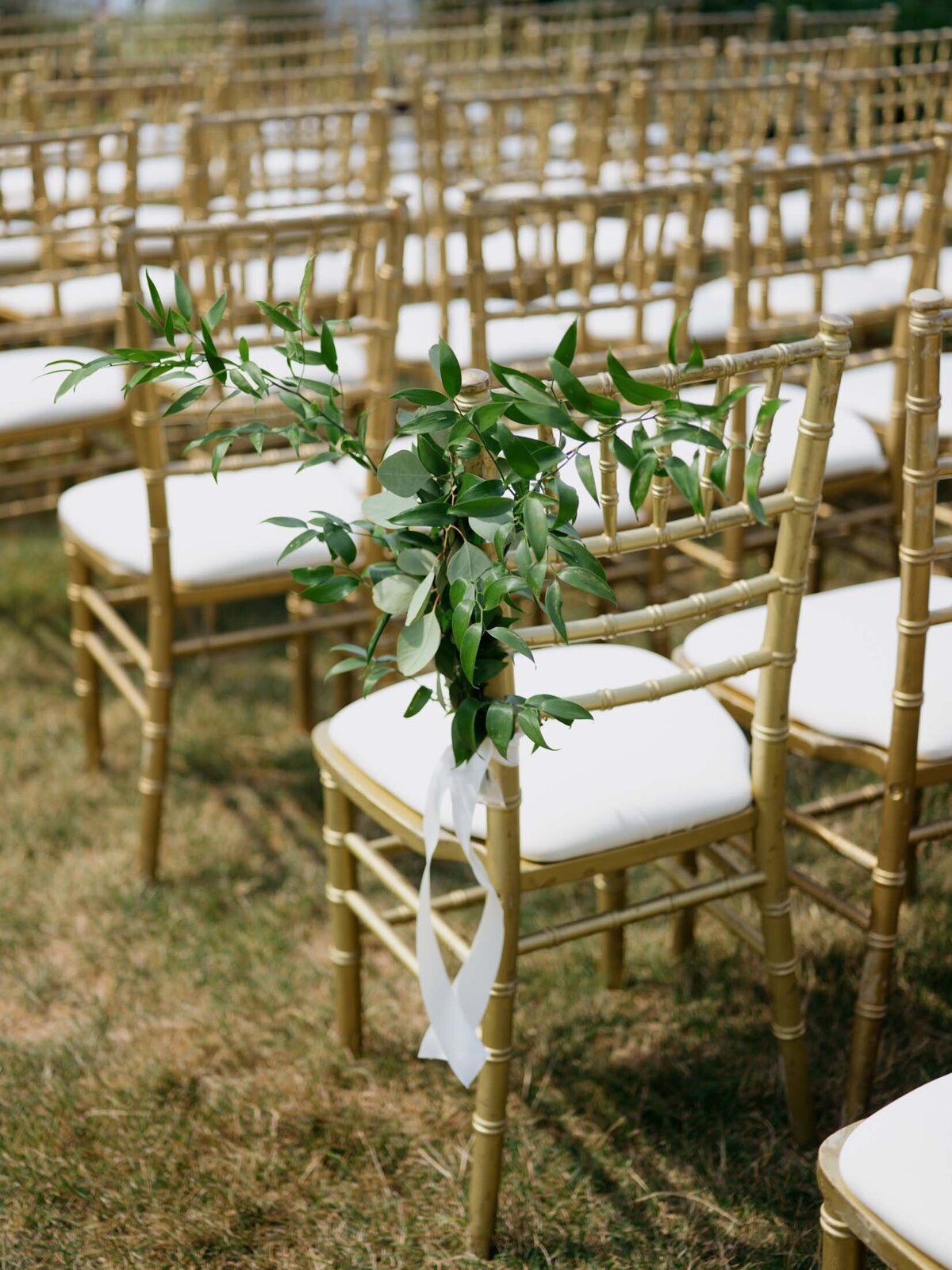 Wedding ceremony at Cleveland Yachting Club with lake views