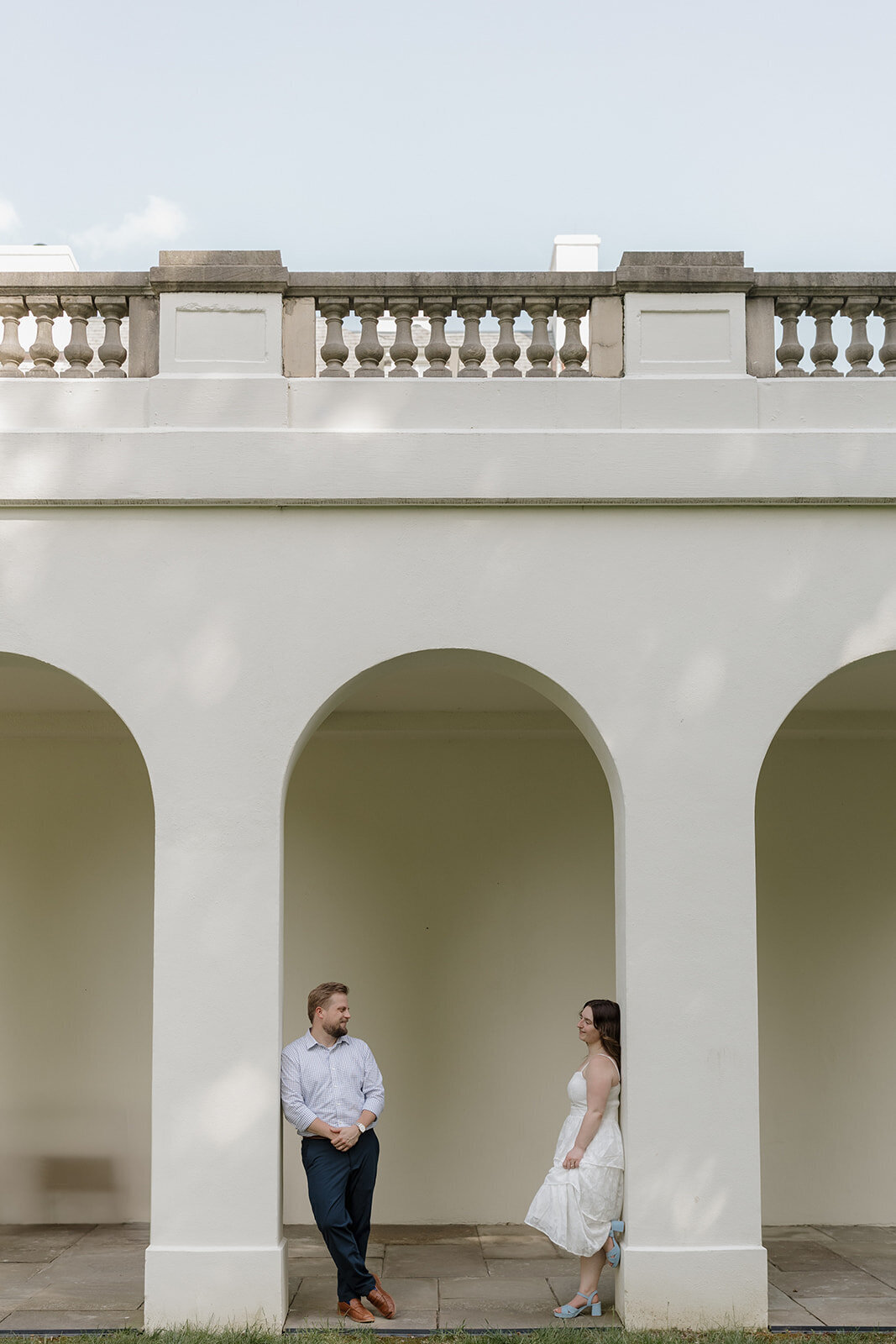 Engagement photo ideas Indianapolis historic architecture
