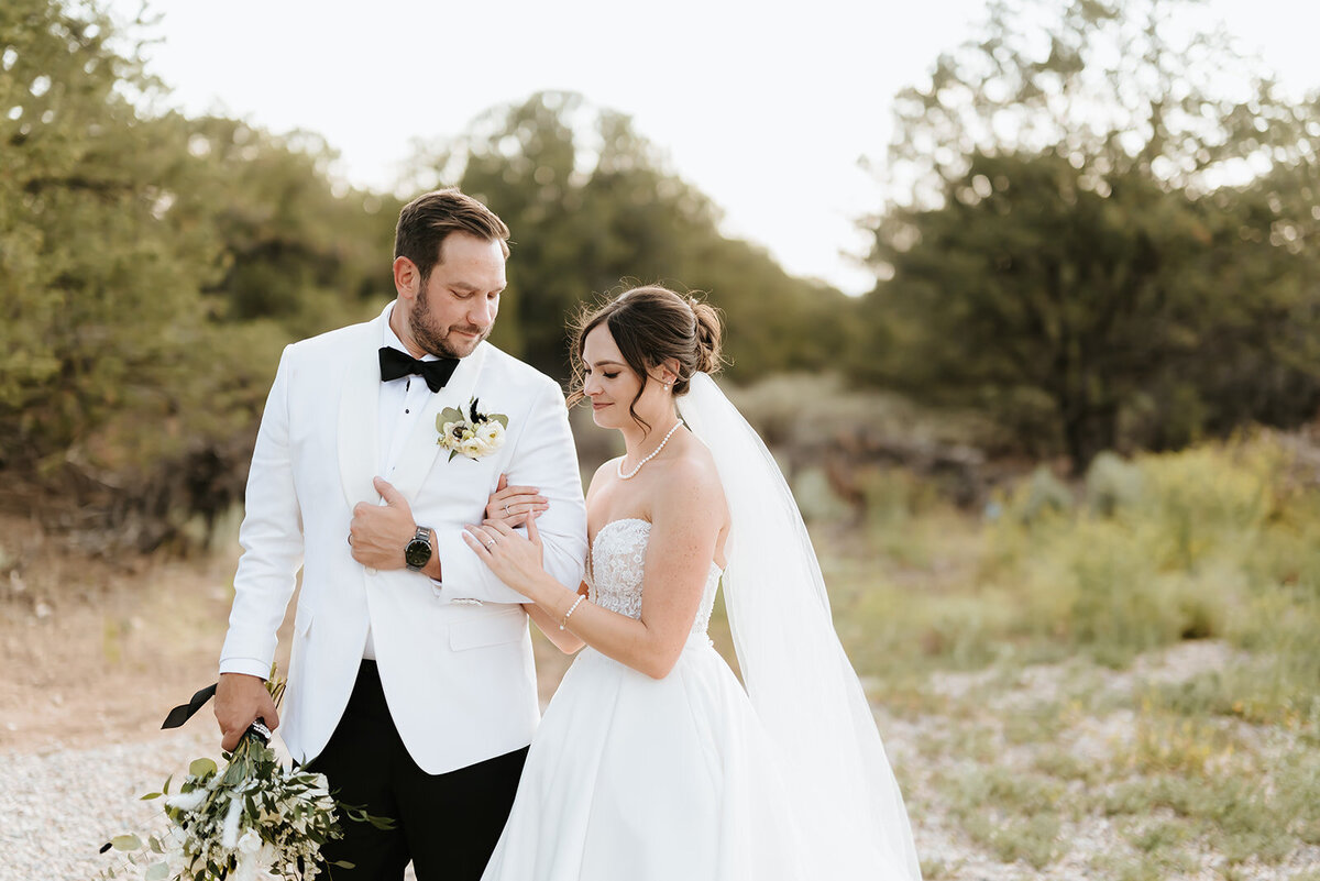 Bride and groom portrait