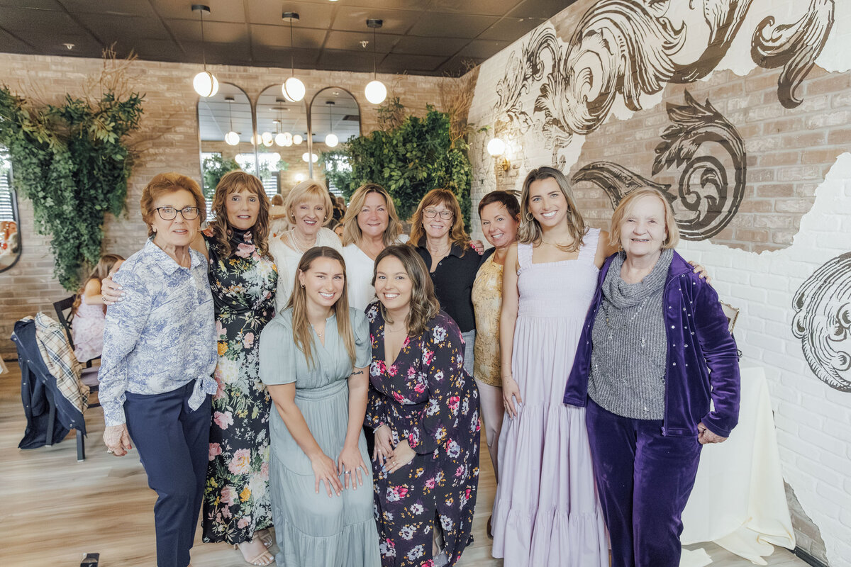 Bridal Shower Photographer | Bride-to-be celebrating with friends and family at elegant event space | Freehold, New Jersey