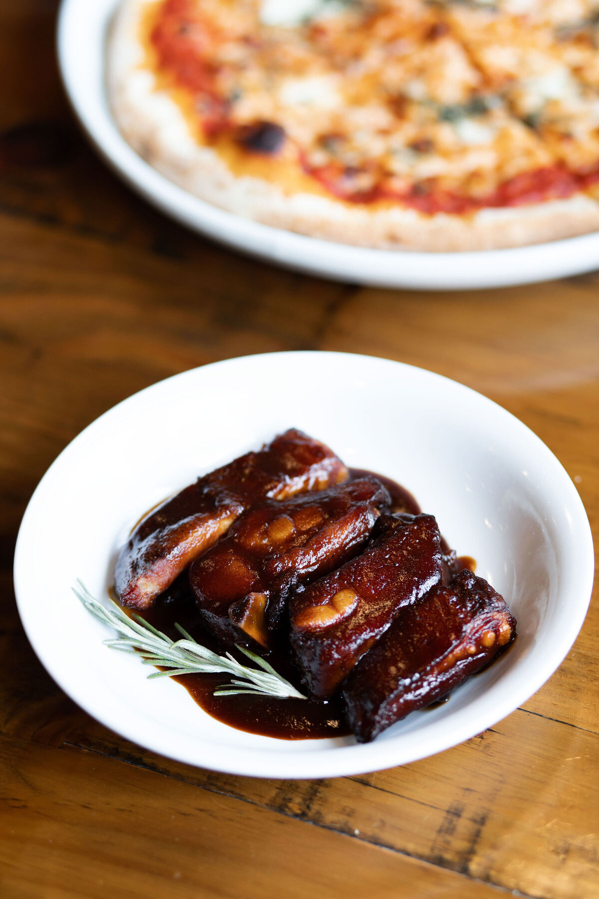 Balsamic-Glased-Rib-Tips-On-Table