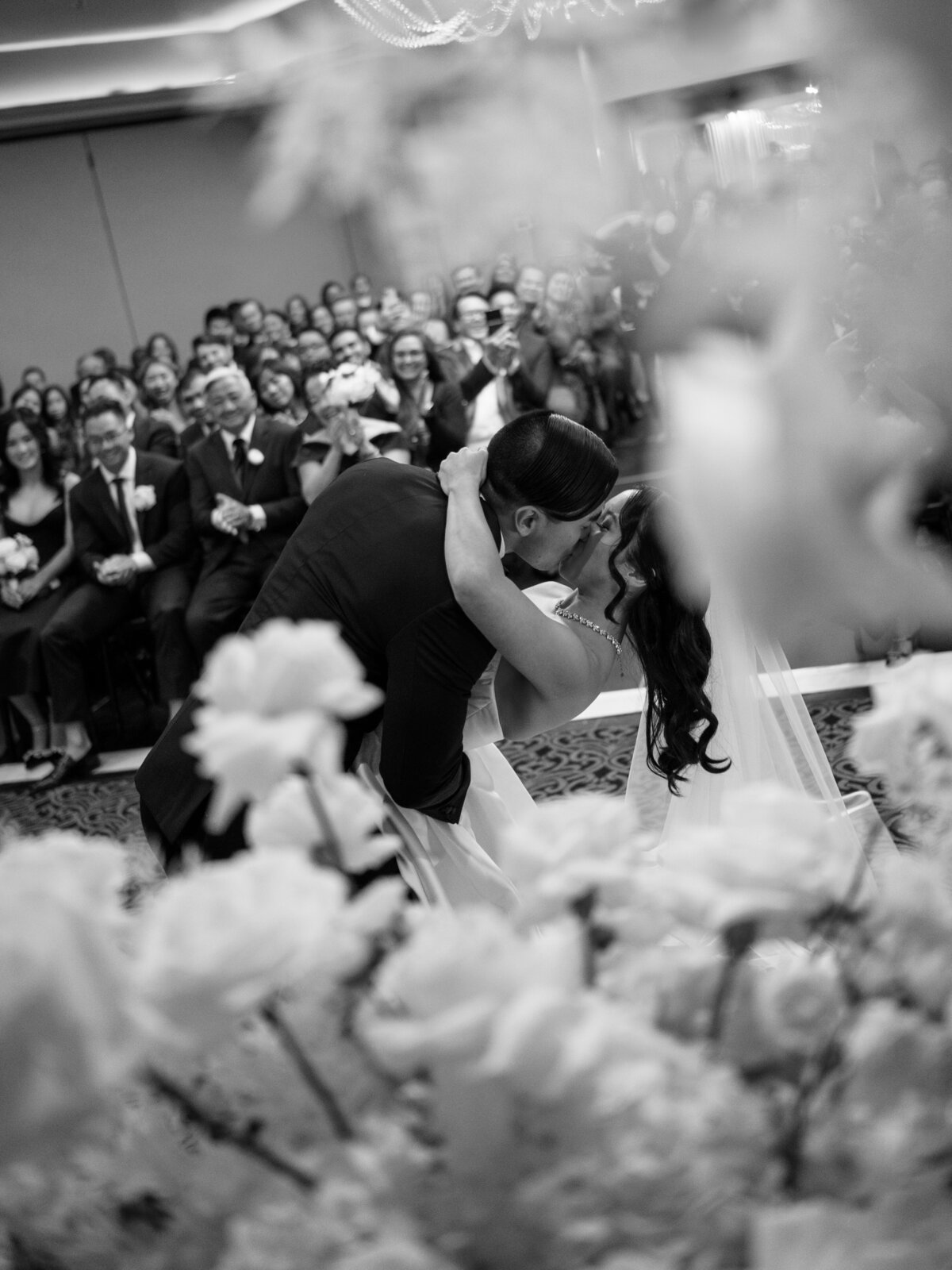 A photo of the wedding ceremony at the Hotel Zaza wedding in Houston.