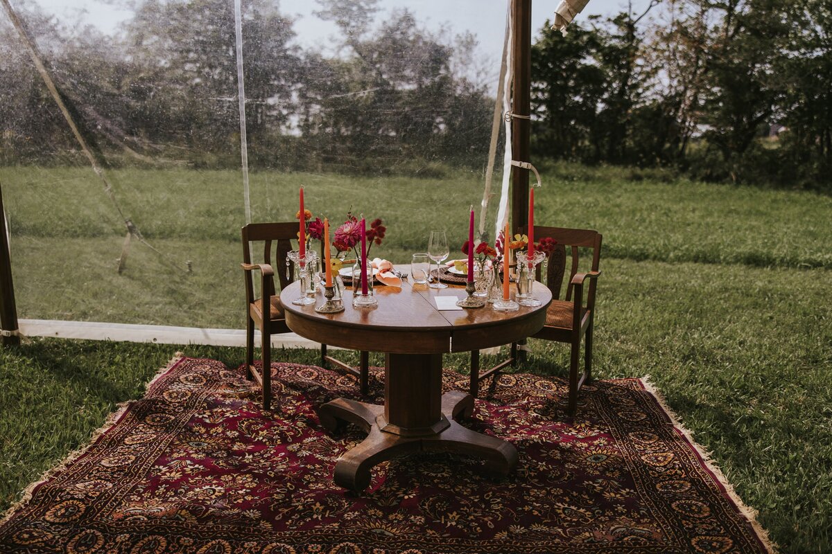 K+J Backyard Farm Wedding Colourful Flowers21