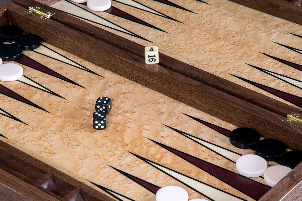 burl backgammon board-3