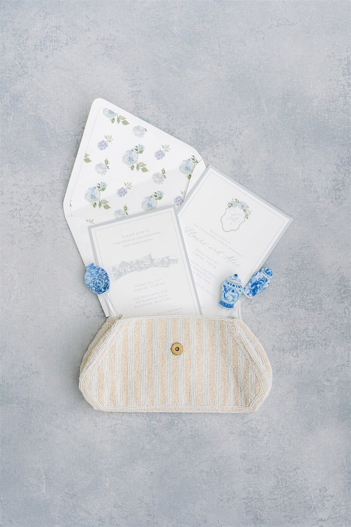 2-Blue and White Wedding Stationery-Loria Letters-Oak Hill Country Club Wedding-Verve Event Co (1)