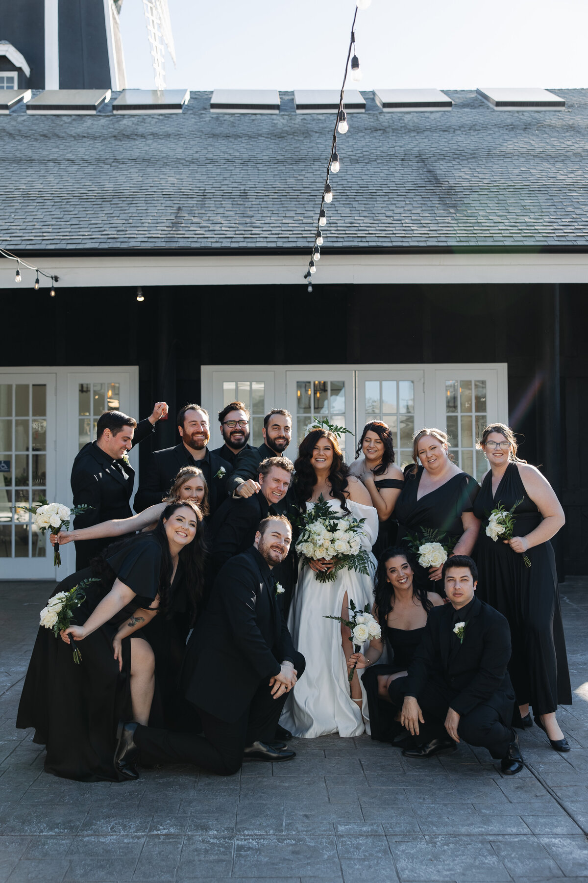 bridal party, wedding party photo