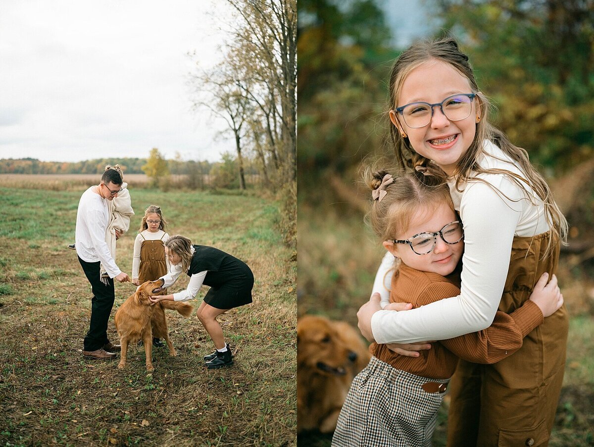 Family photo session with pets in Central Ohio