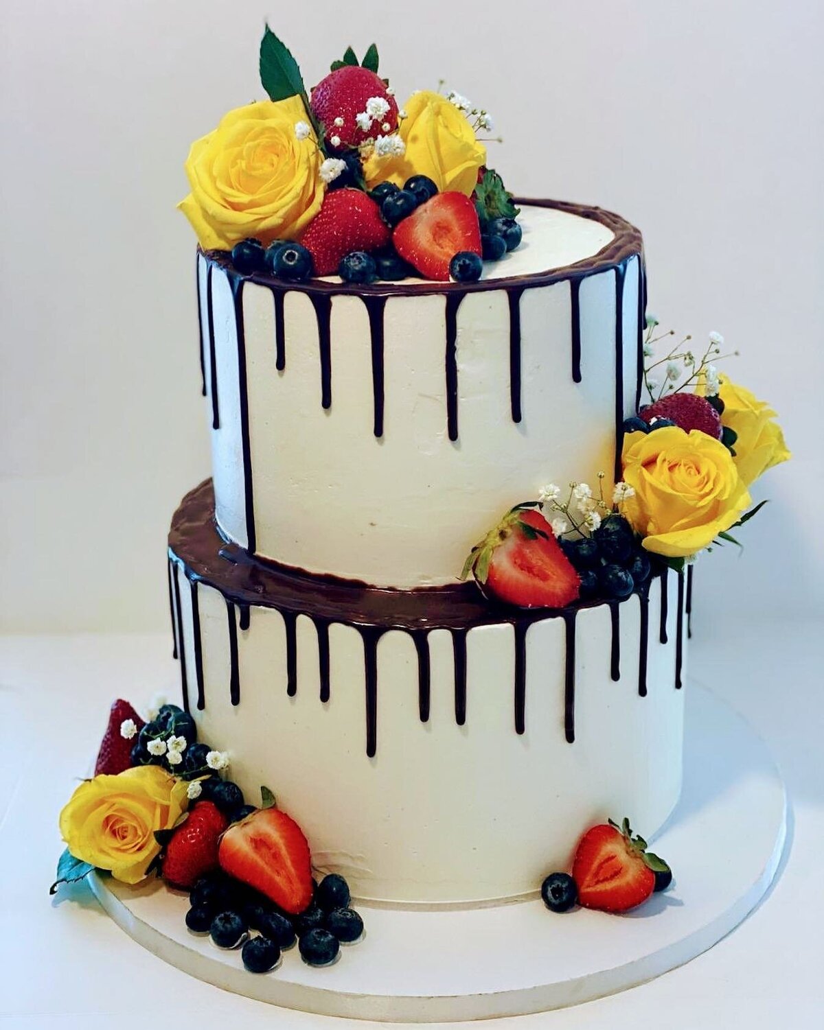 Flower Fruit Cake