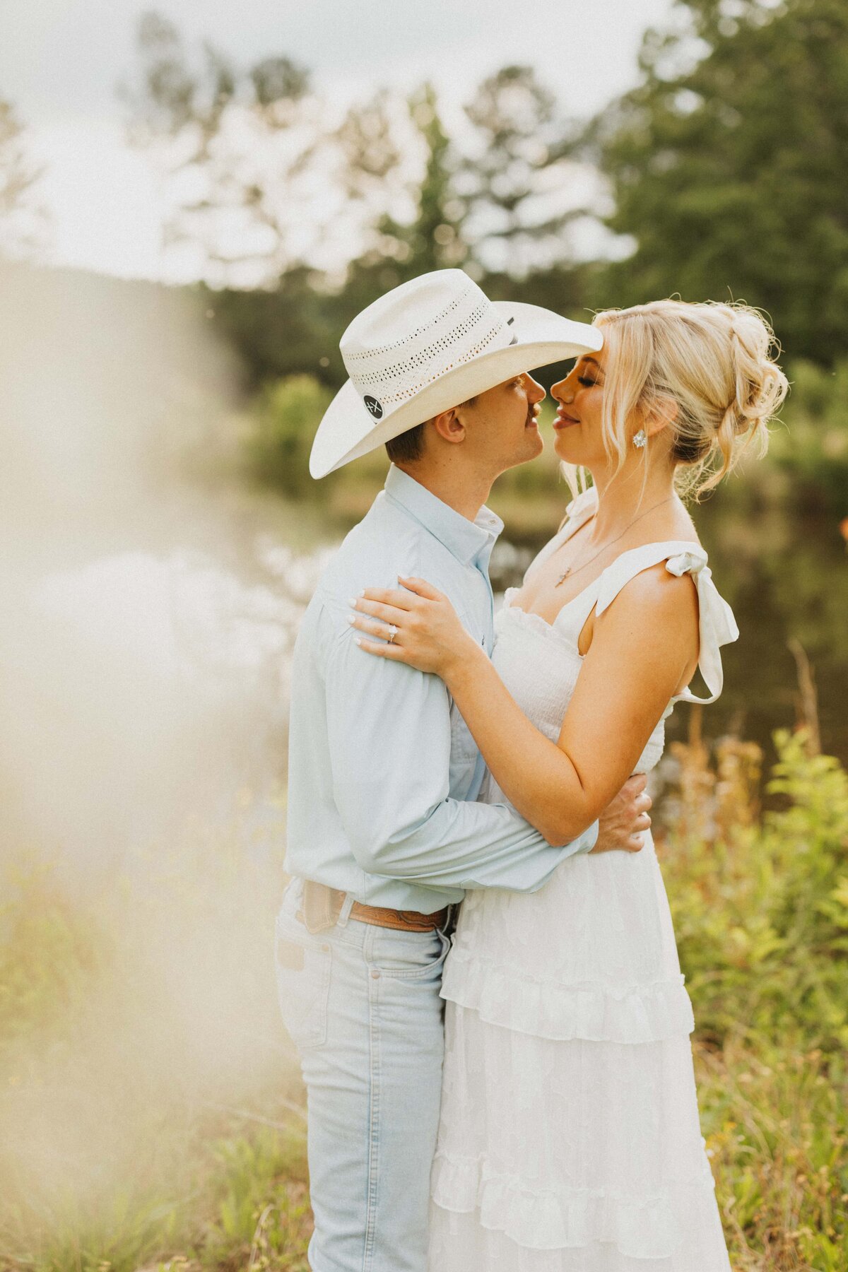 couple smiling together