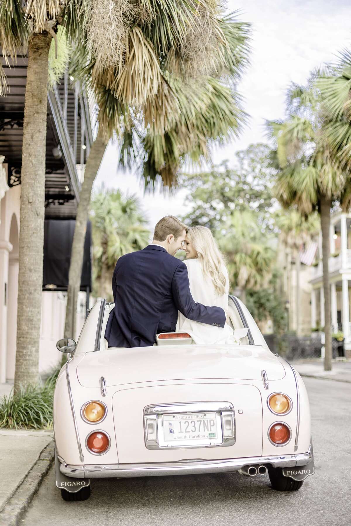 Charleston, South Carolina Engagement Session with Pink Figgy at the Mills House 7