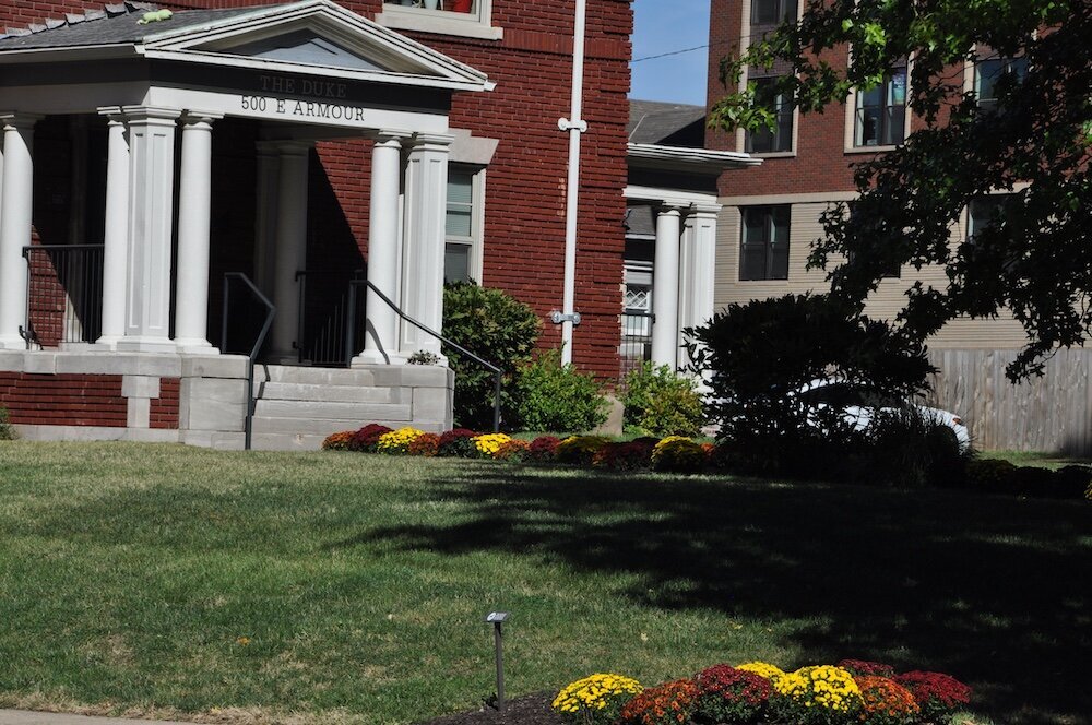 Commercial landscape company project in Kansas City: seasonal flowers showcase