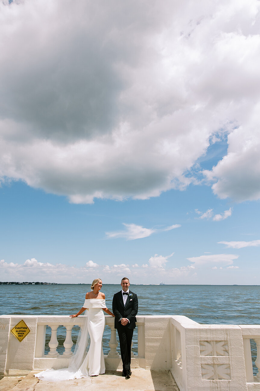 Coast wedding portrait by Sarah Bradshaw