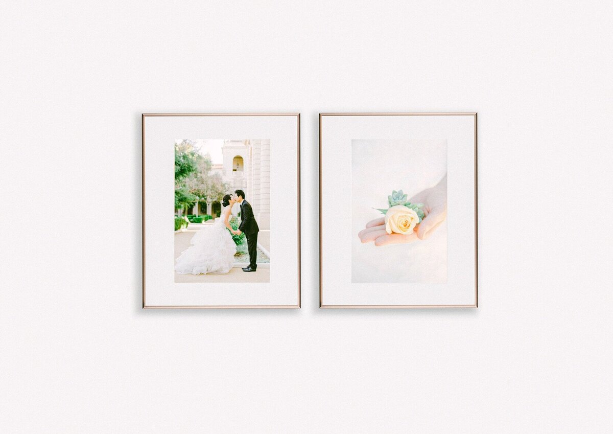 framed wedding gallery modern minimalist