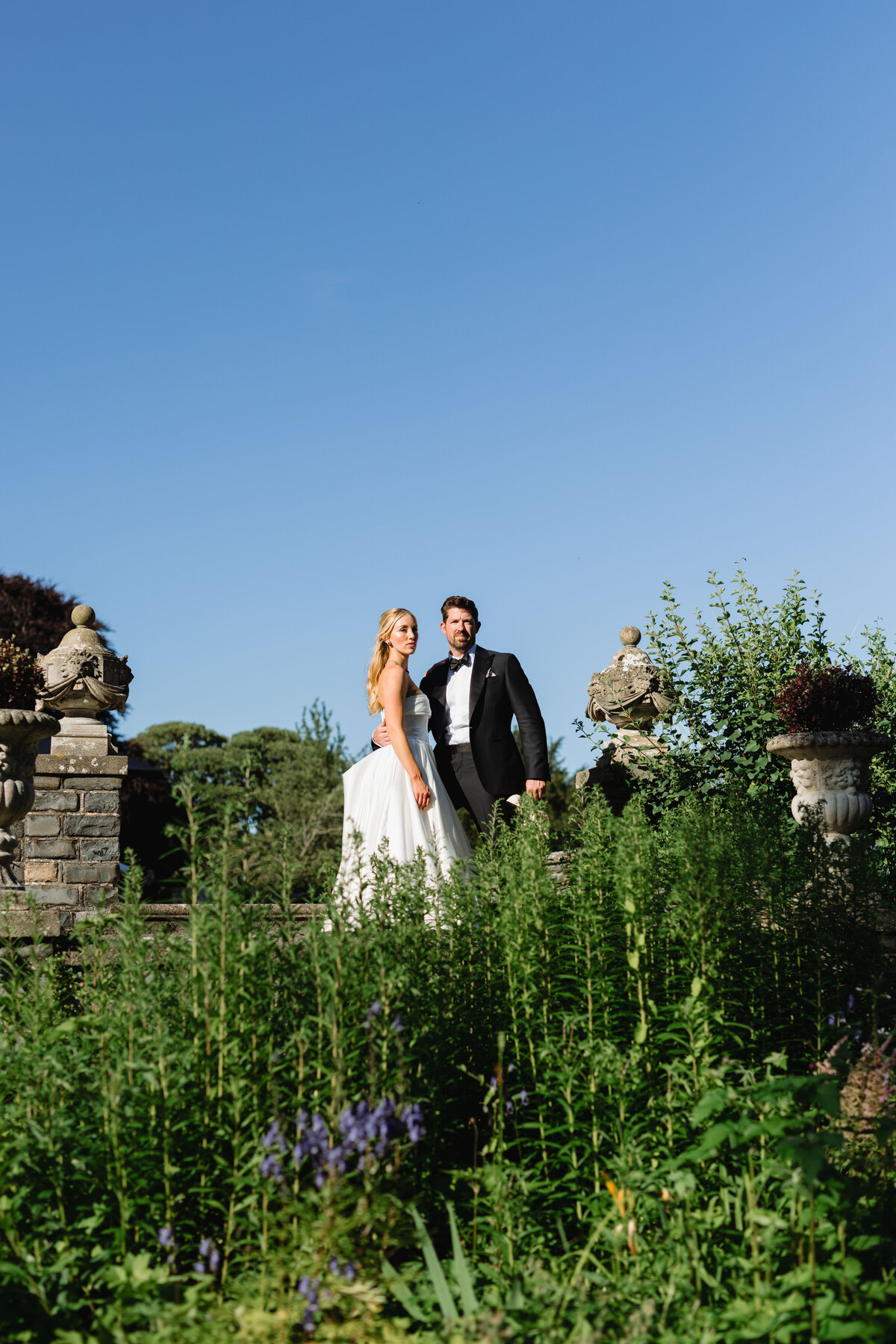 Couple portrait at Luttrellstown Castle, Ireland