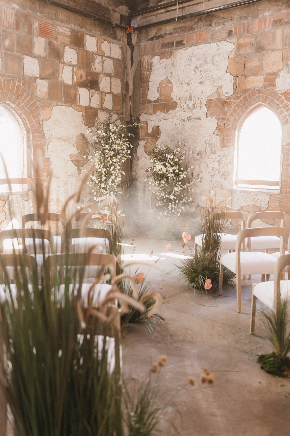Ceremony at the Abbey on Monroe taken by Phoenix wedding photographer