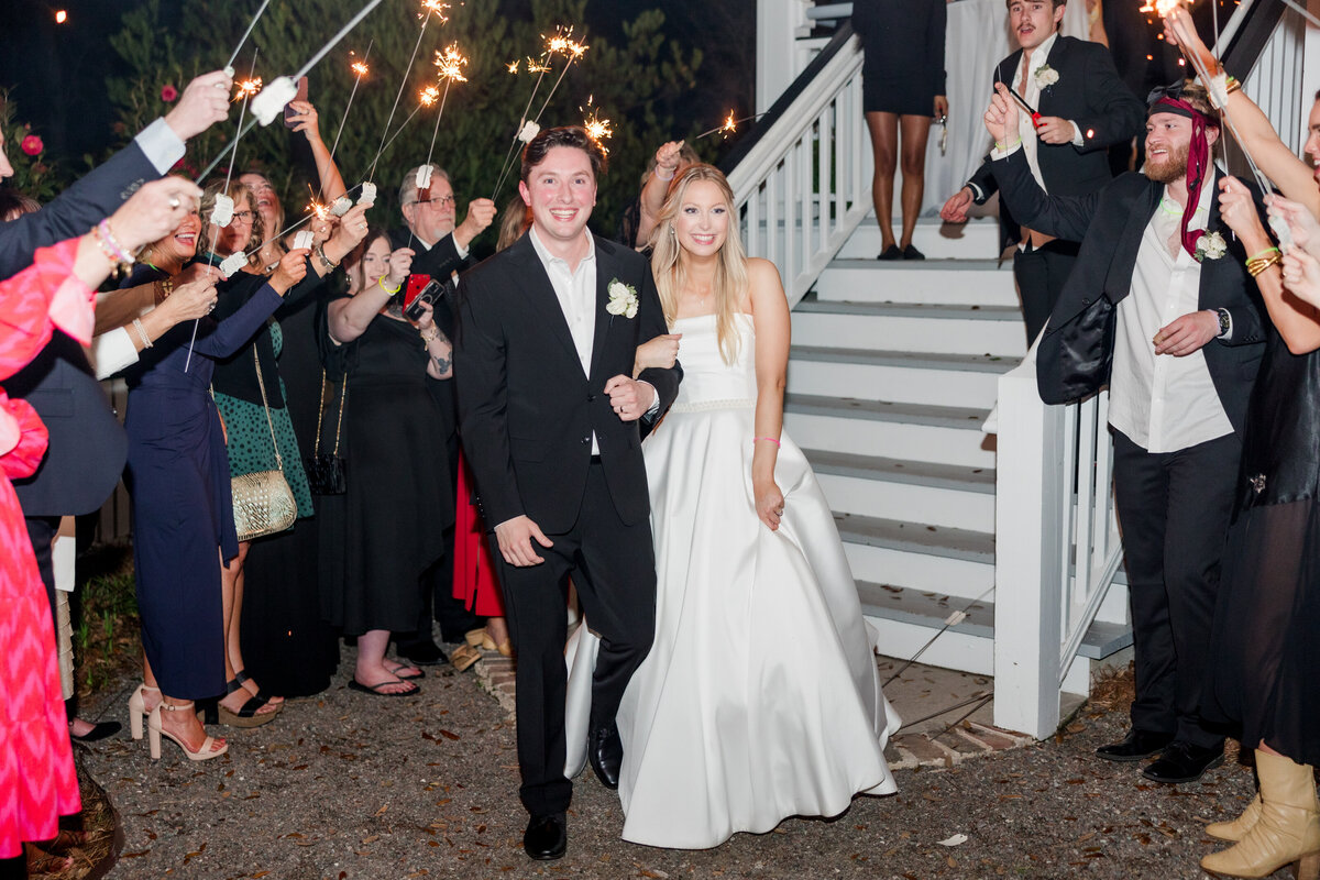 Summer + John  Sparkler Exit-4