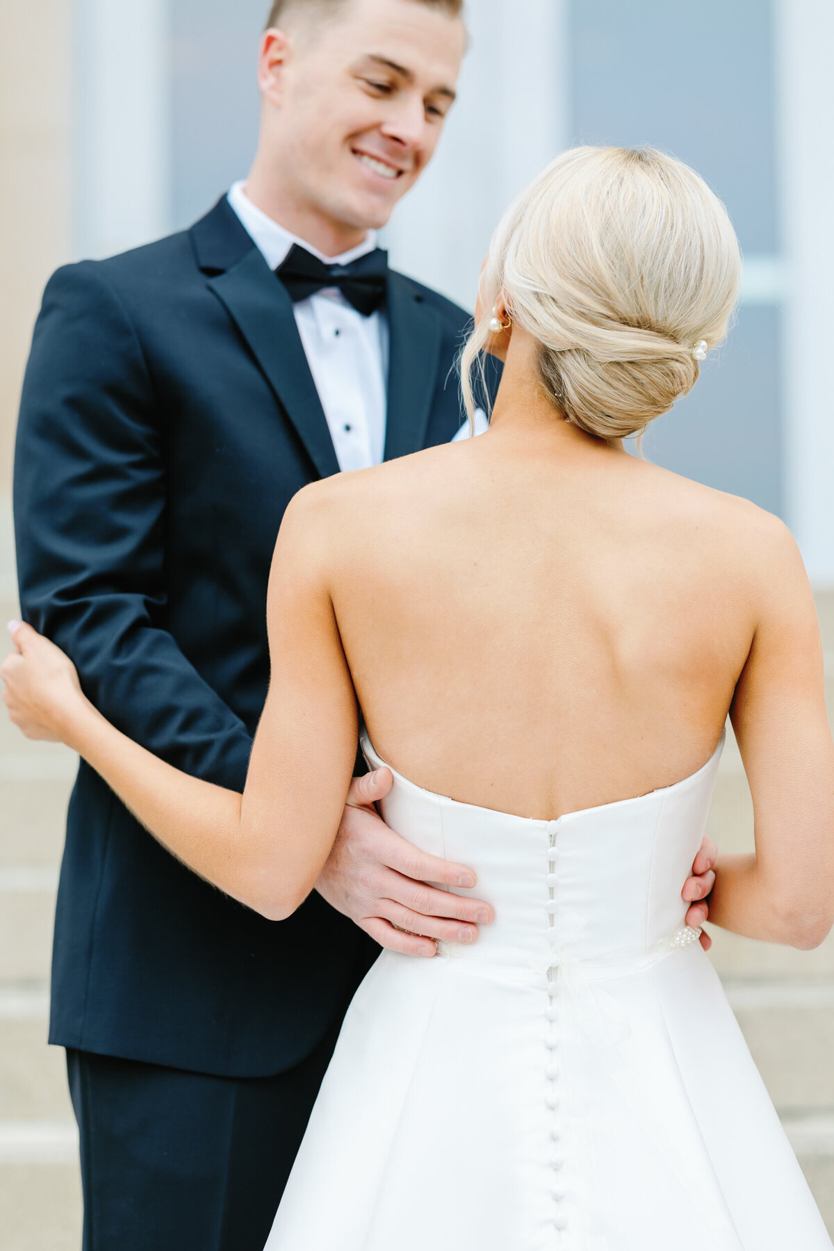 Black and White Wedding at Civic Center_ OKC-9