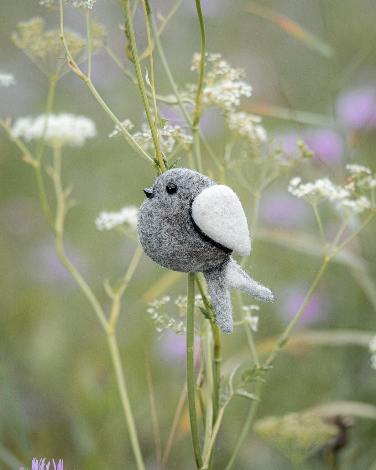 ptáček brož needlefelting plstění