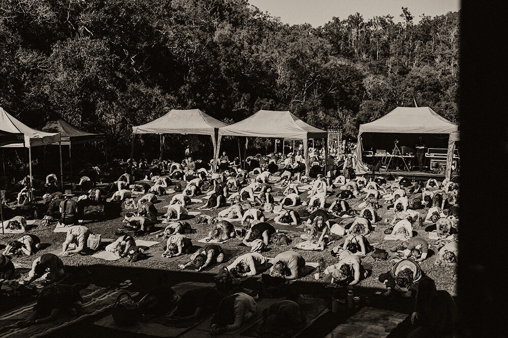 John butler and The mindful yoga school at pranafest
