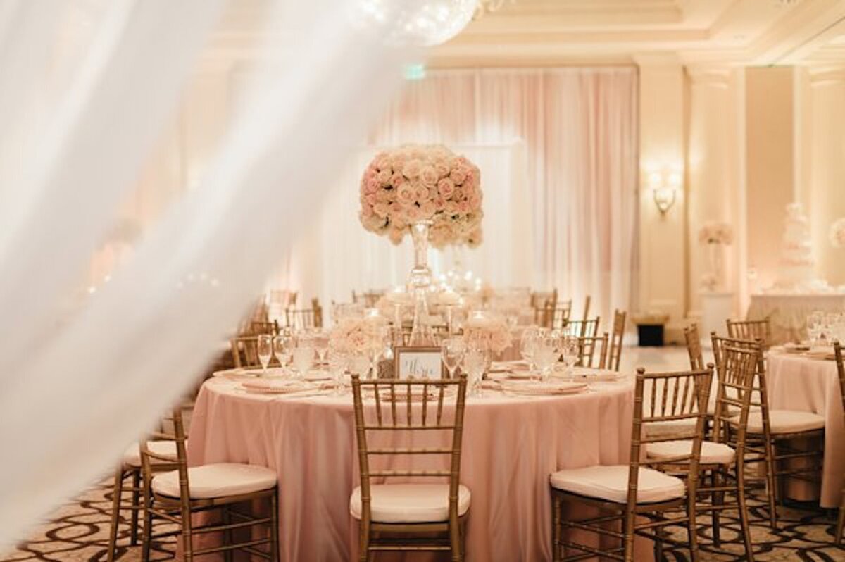 St. Regis Monarch  wall draping & up lighting